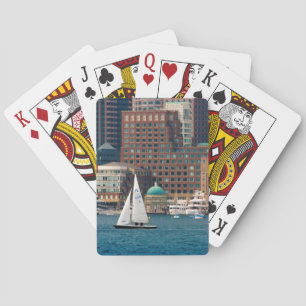 USA, Massachusetts. Boston Waterfront Skyline 2 Playing Cards