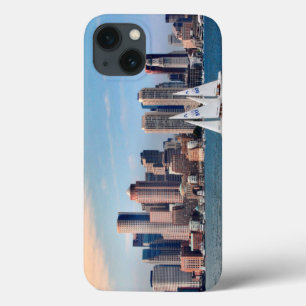 USA, Massachusetts. Boston Waterfront Skyline 3 iPhone 13 Case