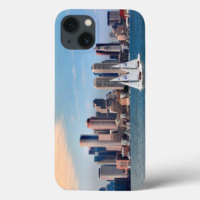USA, Massachusetts. Boston Waterfront Skyline 3 Case-Mate iPhone Case (Back)