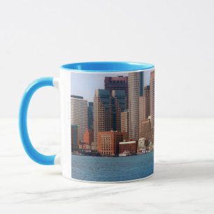 USA, Massachusetts. Boston Waterfront Skyline 4 Mug