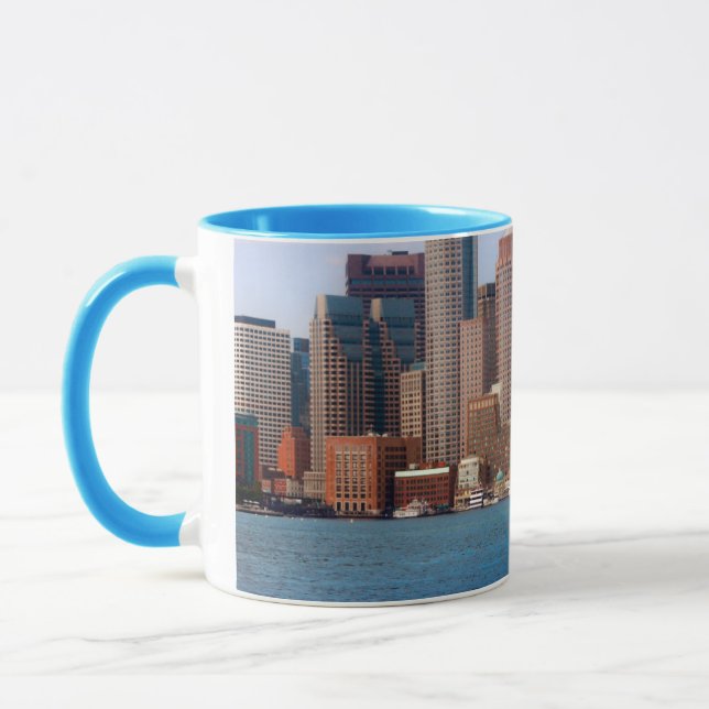 USA, Massachusetts. Boston Waterfront Skyline 4 Mug (Left)