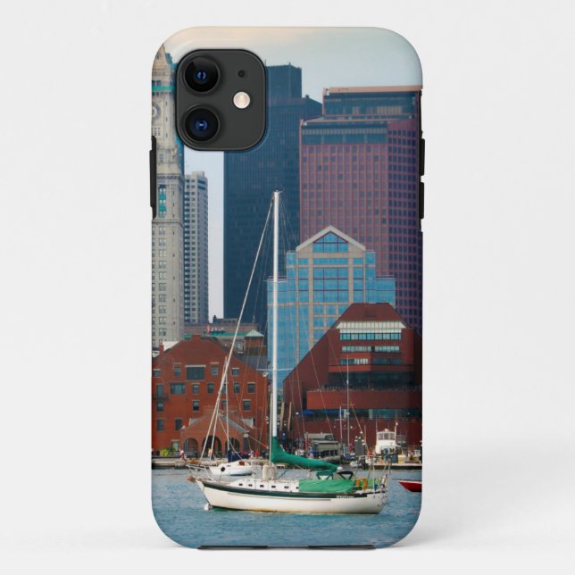 USA, Massachusetts. Boston Waterfront Skyline Case-Mate iPhone Case (Back)