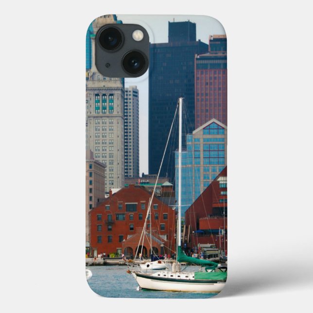 USA, Massachusetts. Boston Waterfront Skyline Case-Mate iPhone Case (Back)
