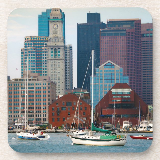 USA, Massachusetts. Boston Waterfront Skyline Coaster (Front)