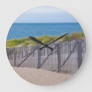 USA, Massachusetts. Dunes And Path Large Clock