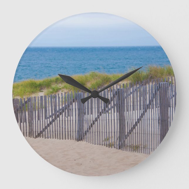 USA, Massachusetts. Dunes And Path Large Clock (Front)