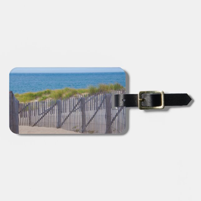 USA, Massachusetts. Dunes And Path Luggage Tag (Front Horizontal)