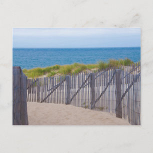 USA, Massachusetts. Dunes And Path Postcard