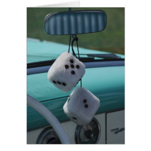 USA, Massachusetts, Gloucester. Fuzzy dice in a