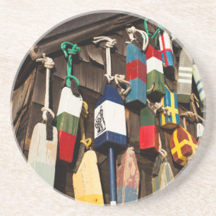 USA, Massachusetts, Gloucester, Lobster Buoys 2 Coaster