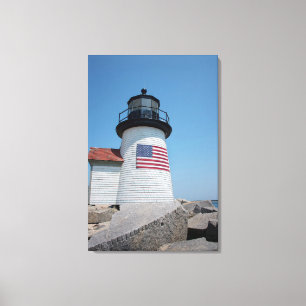 USA, Massachusetts, Nantucket. Brant Point Canvas Print