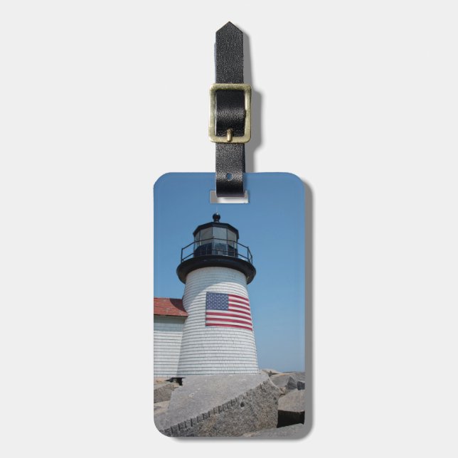 USA, Massachusetts, Nantucket. Brant Point Luggage Tag (Front Vertical)
