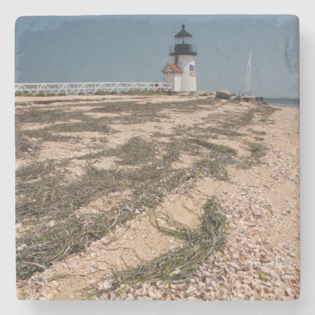 USA, Massachusetts, Nantucket. Shell Stone Coaster (Front)