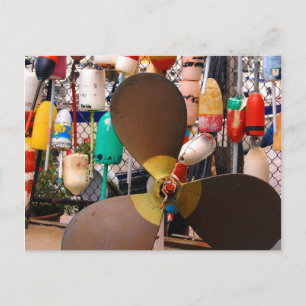 USA, Massachusetts. Propeller And Floats Postcard