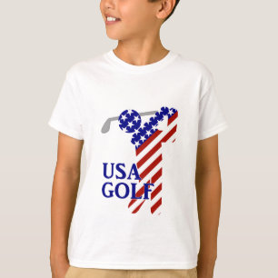 USA Mens Golf - Male Golfer T-Shirt