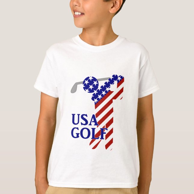 USA Mens Golf - Male Golfer T-Shirt (Front)