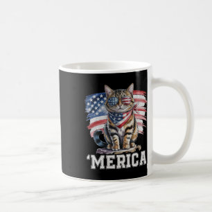 Usa merica Cat 4th Of July Men Women Kids Funny Pa Coffee Mug