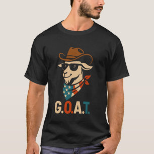 USA 'Merica Goat 4th of July Men Women Kids Funny T-Shirt