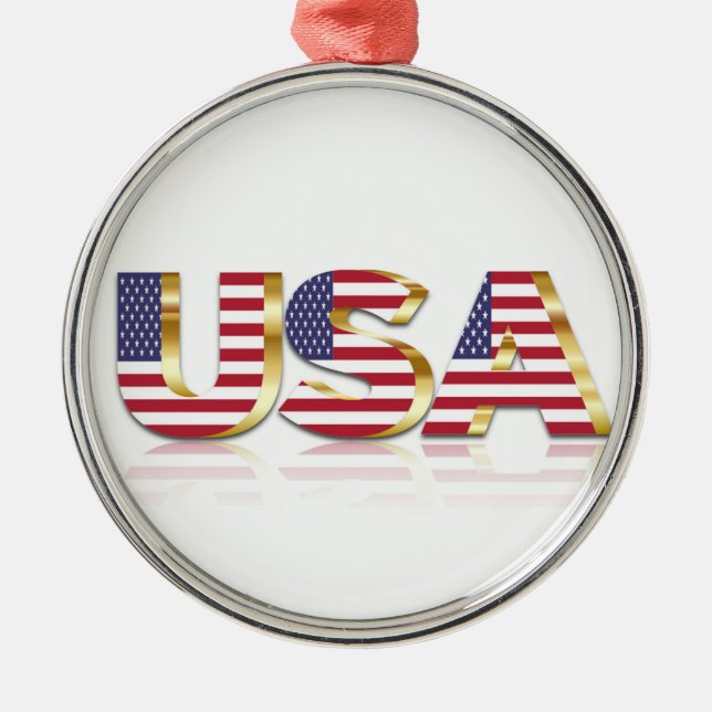 USA METAL TREE DECORATION (Front)