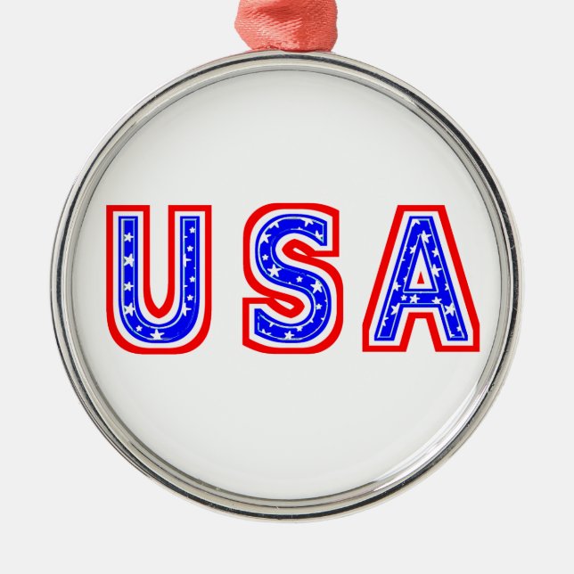 USA METAL TREE DECORATION (Front)