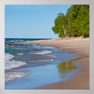 USA, Michigan. 12 Mile Beach Poster