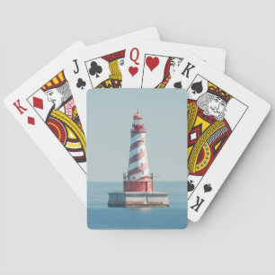 USA, Michigan, Great Lakes, Lake Michigan Playing Cards