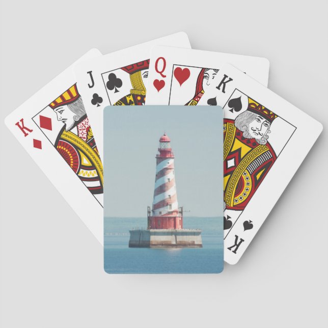 USA, Michigan, Great Lakes, Lake Michigan Playing Cards (Back)