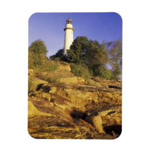 USA, Michigan, Lake Huron. Pointe Aux Barques Magnet