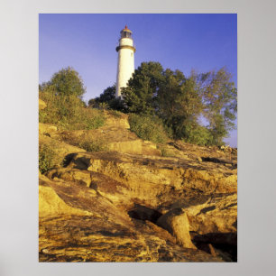 USA, Michigan, Lake Huron. Pointe Aux Barques Poster