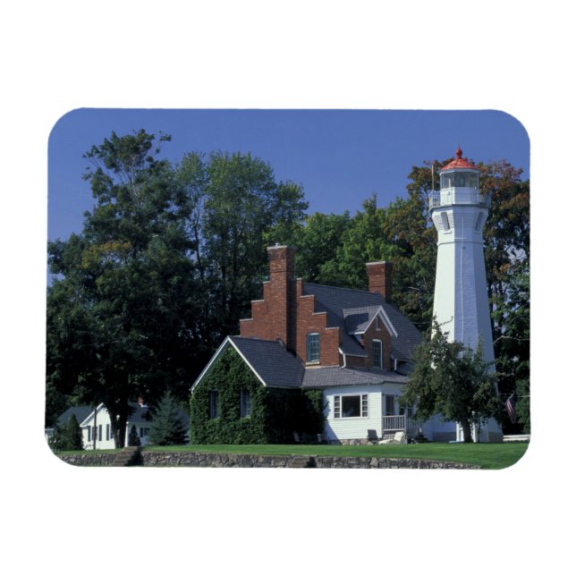USA, Michigan, Lake Huron. Port Sanilac Magnet (Horizontal)