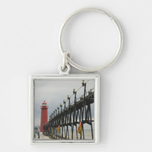 USA, Michigan, Lake Michigan Shore, Grand Haven: Key Ring