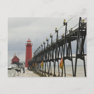 USA, Michigan, Lake Michigan Shore, Grand Haven: Postcard