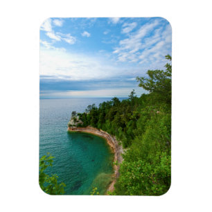 USA, Michigan. Miner's Castle Rock Formation 3 Magnet