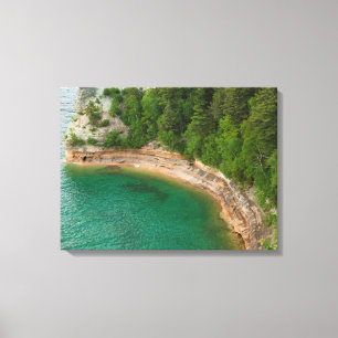 USA, Michigan. Miner's Castle Rock Formation 4 Canvas Print