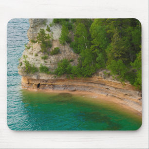 USA, Michigan. Miner's Castle Rock Formation Mouse Mat