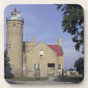 USA, Michigan Old Mackinac Point Lighthouse Coaster
