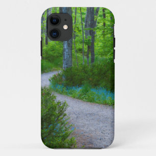 USA, Michigan. Path Thru The Woods iPhone 11 Case