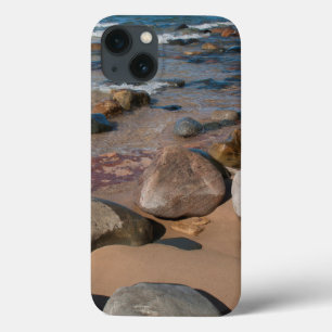 USA, Michigan. Rounded Boulders On 12 Mile iPhone 13 Case