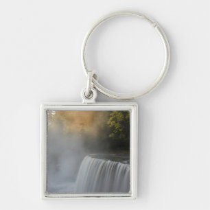 USA, Michigan, Upper Peninsula. Autumn sunrise Key Ring