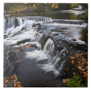 USA, Michigan, Upper Peninsula. Bond Falls and Tile