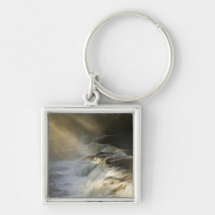 USA, Michigan, Upper Peninsula. Sunbeams on Key Ring