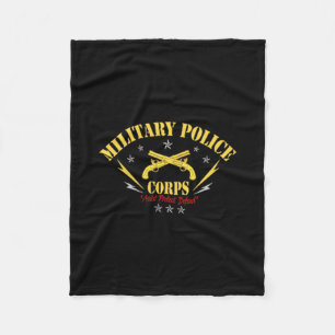 Usa Military Lice Corps Veteran Patriotic Vintage  Fleece Blanket