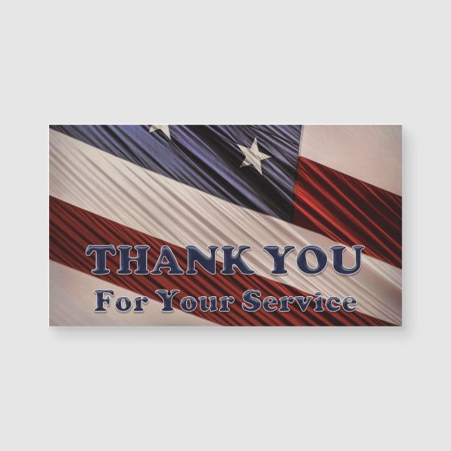 USA Military Veterans Patriotic Flag Thank You (Front)