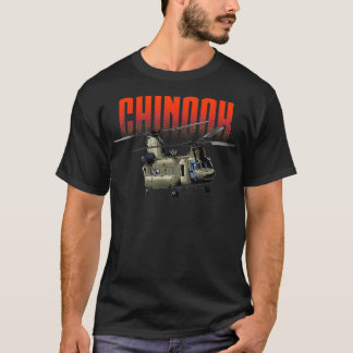 USA Military Warbird Helicopter Chinook T-Shirt