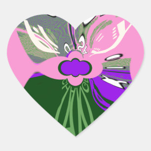 USA Millennial pink change vector Inspirational  Heart Sticker