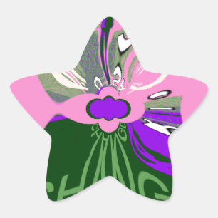 USA Millennial pink change vector Inspirational  Star Sticker