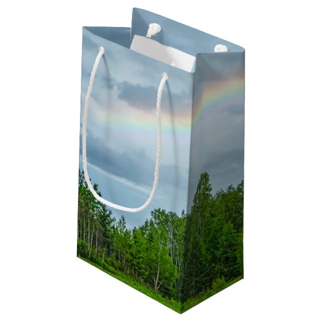 USA, Minnesota. Green meadow with wildflowers Small Gift Bag (Back Angled)