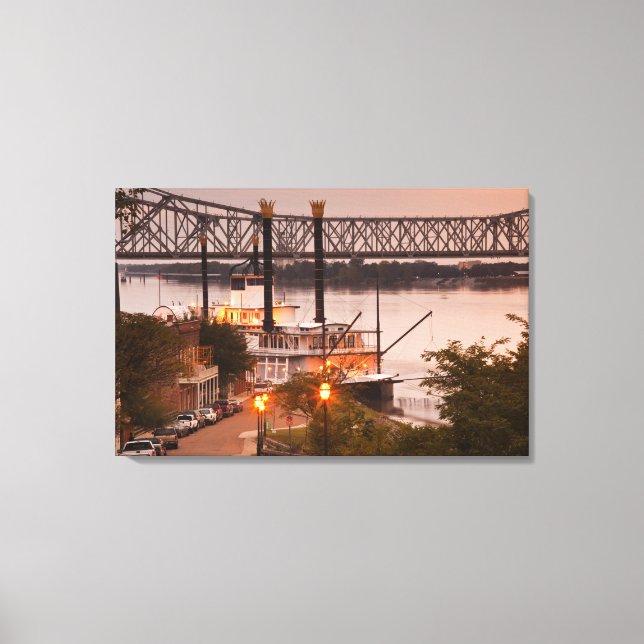 USA, Mississippi, Natchez. Natchez Under the Canvas Print (Front)