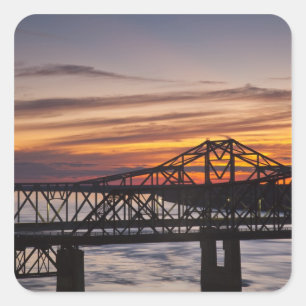 USA, Mississippi, Vicksburg. I-20 Highway and Square Sticker