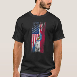 Usa Missouri Flags United States Of America Misso T-Shirt